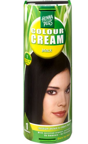 Henna Plus, HENNA PLUS Colour Cream 1 schwarz 60 ml