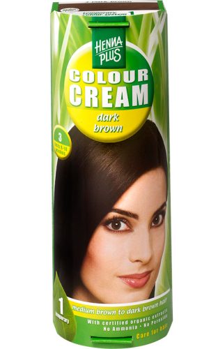 Henna Plus, HENNA PLUS Colour Cream 3 dunkelbraun 60 ml