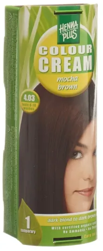 Henna Plus, HENNA PLUS Colour Cream 4.03 mocca braun 60 ml