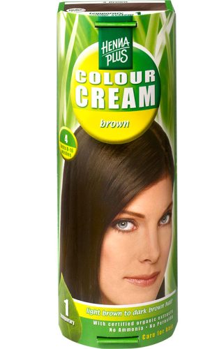 Henna Plus, HENNA PLUS Colour Cream 4 Braun (60ml)