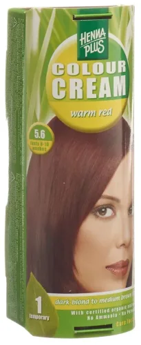 Henna Plus, HENNA PLUS Colour Cream 5.6 Warmes Rot (60ml)