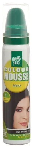 Henna Plus, HENNA PLUS Colour Mousse 1 Schwarz (75ml)