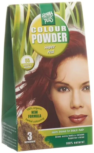 Henna Plus, HENNA PLUS Colour Powder 55 Super Rot (100g)