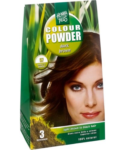 Henna Plus, HENNA PLUS Colour Powder 57 Dunkelbraun (100g)