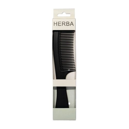 HERBA, Griffkamm, Kunststoff, schwarz, 21 cm
