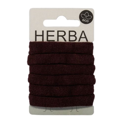 HERBA, Herba.Ecofriendly Haarbinder, braun, &Oslash; 5 cm, 6 Stk