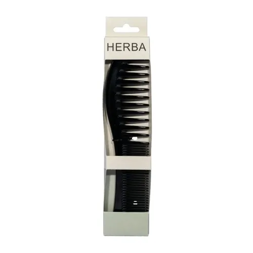 HERBA, Frisierkamm, Hartgummi, schwarz, 19 cm