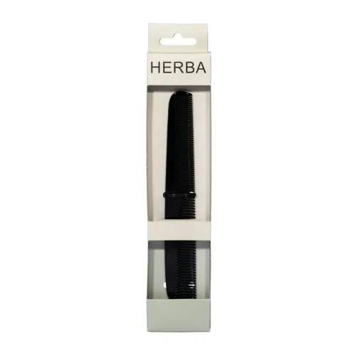 HERBA, Herba.Frisierkamm, handges&auml;gt, acetat, schwarz, 18 cm