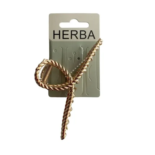 HERBA, HERBA Klammer Loop, 11cm, Metall gold (1 Stk)