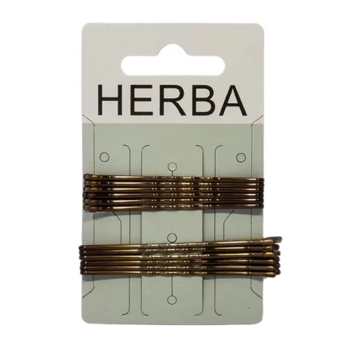 HERBA, Herba Klemme 6+6.5cm, braun (12 Stk)