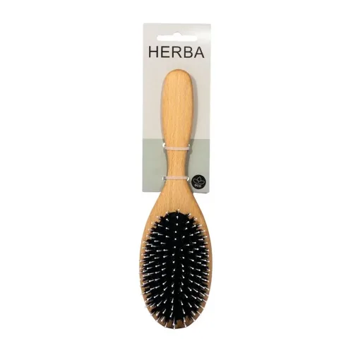 HERBA, HERBA Haarbürste Wildschwein-/Nylon oval Buche (1 Stk)