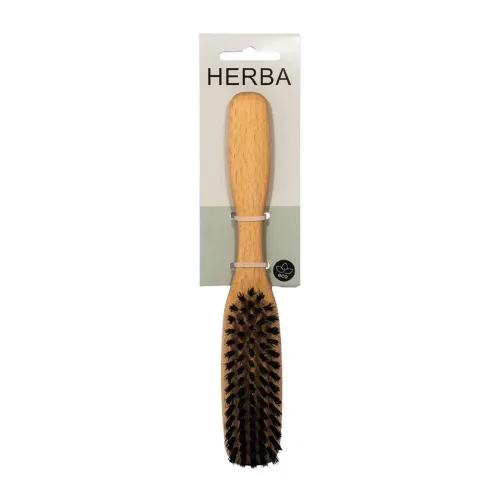HERBA, HERBA Haarbürste 21.5cm Wildschweinborsten Buche (1 Stk)