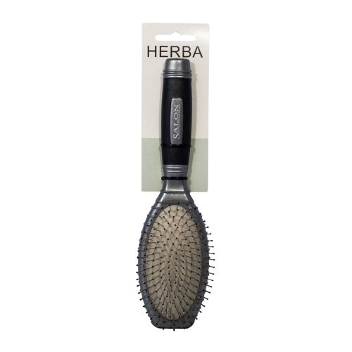 HERBA, Herba.Gummikopfb&uuml;rste, Metallstiften, oval, 11-reihig