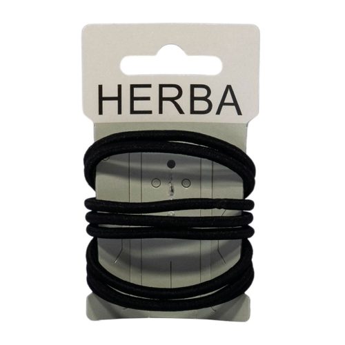 HERBA, Haarbinder, schwarz, 8 Stk., &Oslash; 5 cm