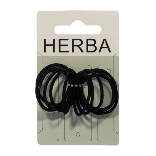 HERBA, Herba Haarbinder, schwarz, 12 Stk., &Oslash; 2.5 cm