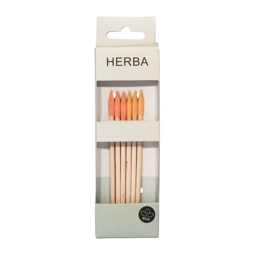 HERBA, Herba.Manik&uuml;r-St&auml;bchen mit Feilspitze, rosa, peach, 6 Stk.