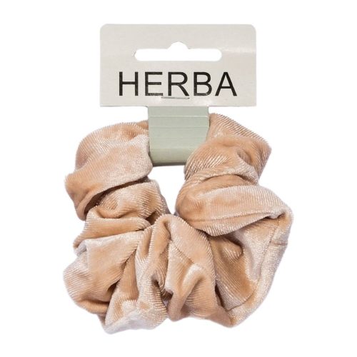 HERBA, HERBA Scunci Haarbinder, 11cm, samt, beige (1 Stk)