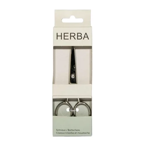 HERBA, Herba Schnauz-/Bartschere, vernickelt