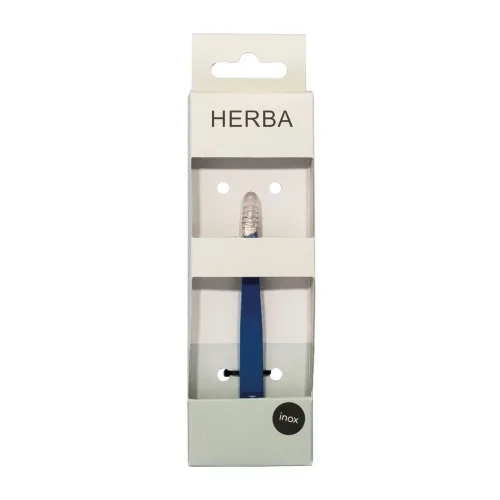 HERBA, Herba.Pinzette schr&auml;g, Inox, blau