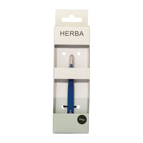 HERBA, Herba.Pinzette spitz, Inox, blau