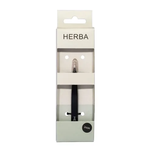 HERBA, Herba.Pinzette spitz, Inox, schwarz