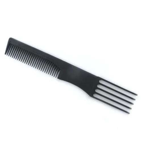 HERBA, Carbon Toupier- und Gabelkamm, schwarz, 19 cm