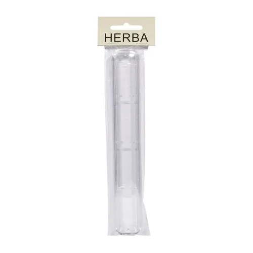 HERBA, HERBA Zahnbürstenköcher transparent mit Silberrand (1 Stk)