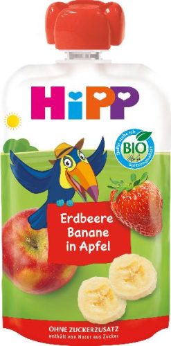 Hipp, Hipp Hippis Erdbeere Banane in Apfel (100g)
