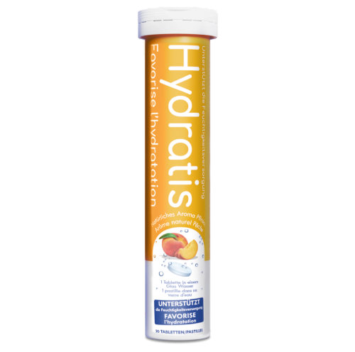 Hydratis, Hydratis Brausetabletten Pfirsich, Mineralsalze und Elektrolyte (20 Stk)