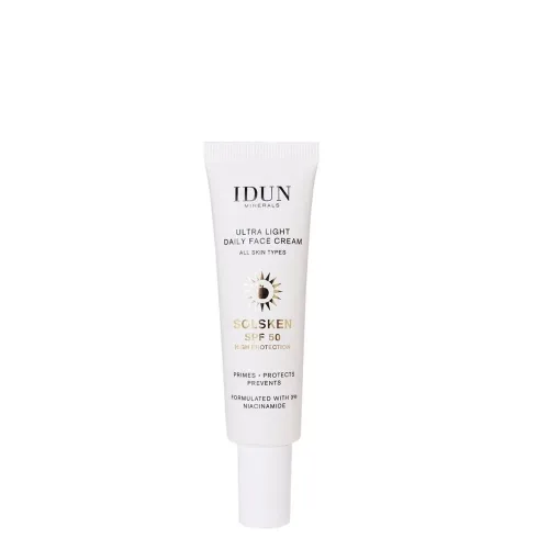 IDUN Minerals, IDUN Minerals Ultra Light Daily Face Cream Solsken LSF 50 (30ml)