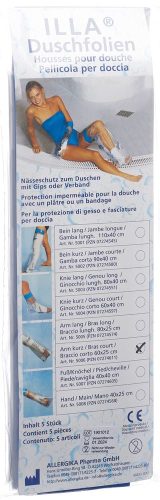 ILLA, ILLA Dusch Schutzfolie 60x25cm Arm kurz ( 5 Stk)