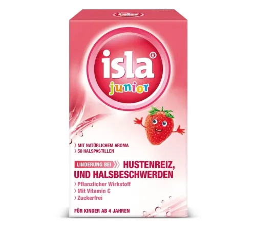 Isla, Isla Junior Erdbeere Halspastillen (50 Stk)