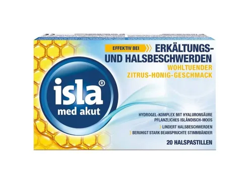 Isla, ISLA Med akut Pastillen Zitrus Honig 20 Stk