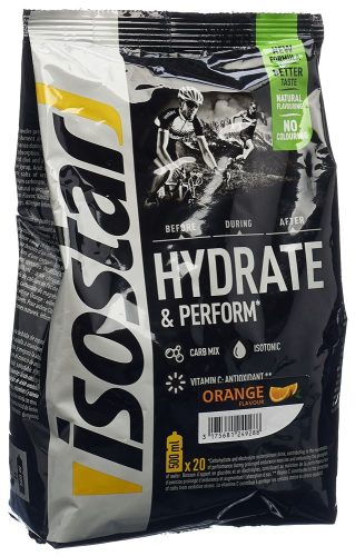isostar, ISOSTAR HYDRATE & PERFORM Plv Orange 800 g