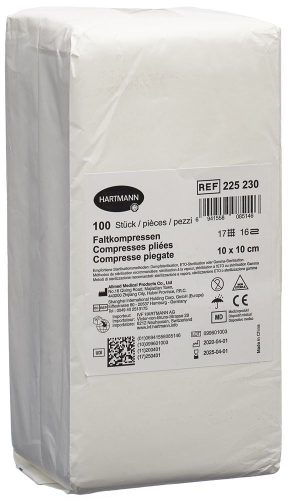 IVF, IVF Faltkompresse Typ 17 10x10cm 16 fach (100 Stück)