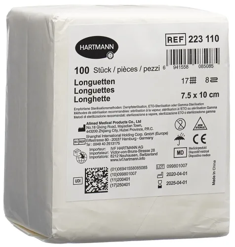 IVF, IVF Longuetten T17, 7.5x10cm, 8-fach (100 Stk)