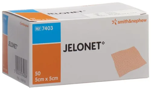 SMITH & NEPHEW, JELONET Paraffingaze, 5cmx5cm, steril (50 Stk)