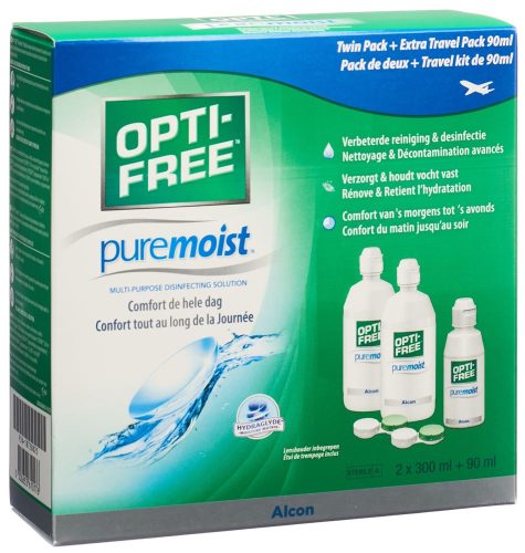 OptiFree, Opti-free Puremoist 2x300ml + 90ml  | Pflegemittel