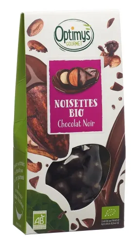 OPTIMYS, OPTIMYS Genuss Haselnusskerne dunkle Schokolade Bio (150g)
