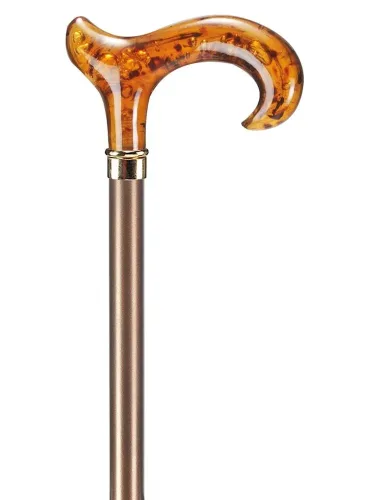 OSSENBERG, OSSENBERG Leichtmetallstock bronze mit Derbygriff (1 Stk)