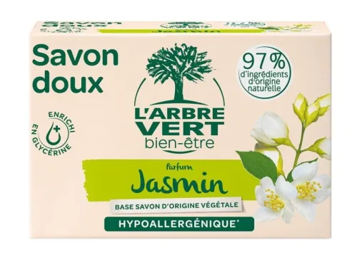 L'arbre Vert ökologische Handseife mit Jasminduft 90 g