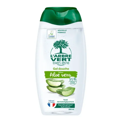 L'ARBRE VERT, L'ARBRE VERT Öko Duschgel Bio Aloe Vera (260ml)