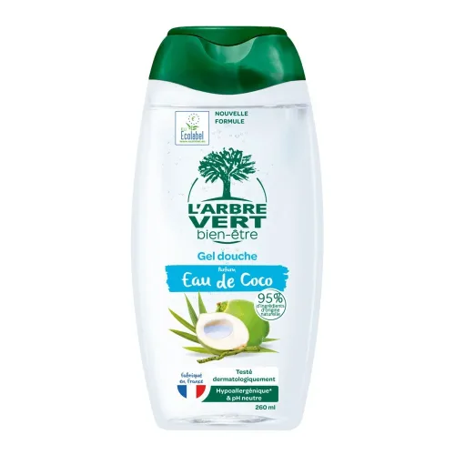 L'ARBRE VERT, L'ARBRE VERT Ökologisches Duschgel Kokoswasser (260ml)
