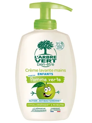 L'ARBRE VERT, L'ARBRE VERT Flüssigseife Kinder, Grüner Apfel (300ml)