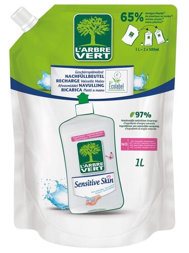 L'ARBRE VERT, L'ARBRE VERT Geschirrspülmittel Refill Sensitive Skin (1 Liter)