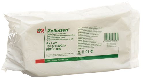 Vliwasoft, L&R Zelletten Zellstofftupfer Rollen (2 x 500 Stk)