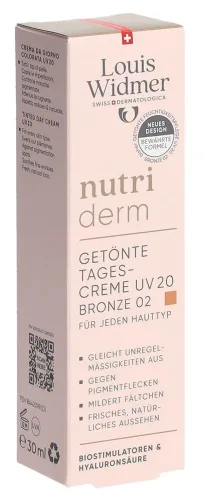 Louis Widmer, Louis Widmer nutriderm Getönte Tagescreme UV 20 - Bronze 02