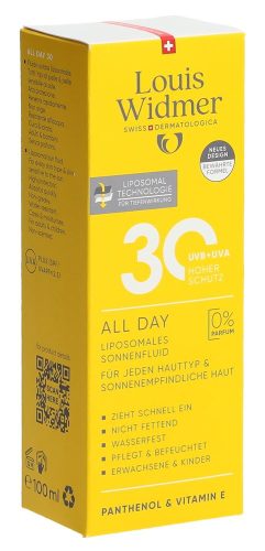 Louis Widmer, Louis Widmer All Day Sonnencreme LSF 30 unparfümiert (100ml)