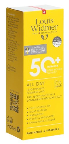 Louis Widmer, Louis Widmer All Day Sonnencreme LSF 50+, unparfümiert (100ml)