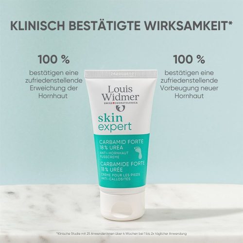 Louis Widmer, Louis Widmer Carbamid Forte 18% Urea, Anti-Hornhaut Fusscreme, parfümfrei (75ml)